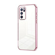 For OPPO Reno6 Pro Indian  Transparent Plating Fine Hole Phone Case(Pink) - OPPO Cases by PMC TechLife | Online Shopping South Africa | PMC TechLife | Buy Now Pay Later Mobicred
