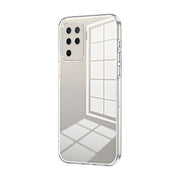 For OPPO A94 4G Transparent Plating Fine Hole Phone Case(Transparent)