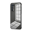 For OPPO Reno5 Pro Transparent Plating Fine Hole Phone Case(Black) - OPPO Cases by PMC TechLife | Online Shopping South Africa | PMC TechLife | Buy Now Pay Later Mobicred