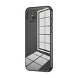 For OPPO A92s / Reno4 Z 5G Transparent Plating Fine Hole Phone Case(Black) - OPPO Cases by PMC TechLife | Online Shopping South Africa | PMC TechLife | Buy Now Pay Later Mobicred