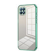 For OPPO Reno4 SE Transparent Plating Fine Hole Phone Case(Green) - OPPO Cases by PMC TechLife | Online Shopping South Africa | PMC TechLife | Buy Now Pay Later Mobicred