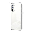 For OPPO Reno3 5G / Find X2 Lite Transparent Plating Fine Hole Phone Case(Silver) - OPPO Cases by PMC TechLife | Online Shopping South Africa | PMC TechLife | Buy Now Pay Later Mobicred