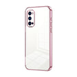 For OPPO Reno4 Pro Transparent Plating Fine Hole Phone Case(Pink) - free shipping - PMC TechLife - Order now!