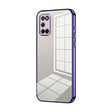 For OPPO A52 / A72 / A92 Transparent Plating Fine Hole Phone Case(Purple) - OPPO Cases by PMC TechLife | Online Shopping South Africa | PMC TechLife | Buy Now Pay Later Mobicred