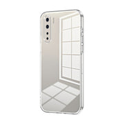 For OPPO A91 Transparent Plating Fine Hole Phone Case(Transparent)