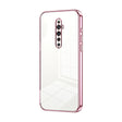 For OPPO Reno2 Z / Reno2 F Transparent Plating Fine Hole Phone Case(Pink) - OPPO Cases by PMC TechLife | Online Shopping South Africa | PMC TechLife | Buy Now Pay Later Mobicred