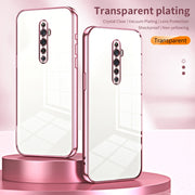 For OPPO Reno2 Z / Reno2 F Transparent Plating Fine Hole Phone Case(Blue)