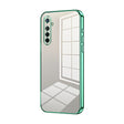 For OPPO K5 / Realme XT/XT 730G Transparent Plating Fine Hole Phone Case(Green) - OPPO Cases by PMC TechLife | Online Shopping South Africa | PMC TechLife | Buy Now Pay Later Mobicred