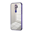 For OPPO A11x / A9 2020 Transparent Plating Fine Hole Phone Case(Purple) - OPPO Cases by PMC TechLife | Online Shopping South Africa | PMC TechLife | Buy Now Pay Later Mobicred