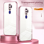 For OPPO A11x / A9 2020 Transparent Plating Fine Hole Phone Case(Transparent)