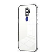 For OPPO A11x / A9 2020 Transparent Plating Fine Hole Phone Case(Silver)