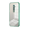 For OPPO Reno2 Transparent Plating Fine Hole Phone Case(Green) - OPPO Cases by PMC TechLife | Online Shopping South Africa | PMC TechLife | Buy Now Pay Later Mobicred