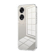 For OPPO A60 Transparent Plating Fine Hole Phone Case(Transparent) - OPPO Cases by PMC TechLife | Online Shopping South Africa | PMC TechLife | Buy Now Pay Later Mobicred