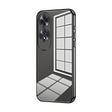 For OPPO A60 Transparent Plating Fine Hole Phone Case(Black) - free shipping - PMC TechLife - Order now!