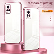 For vivo S7 / V20 Pro Transparent Plating Fine Hole Phone Case(Silver)