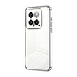 For Xiaomi 14 Transparent Plating Fine Hole Phone Case(Silver) - 14 Cases by PMC TechLife | Online Shopping South Africa | PMC TechLife