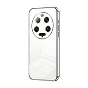 For Xiaomi 13 Ultra Transparent Plating Fine Hole Phone Case(Silver)