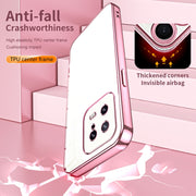 For Xiaomi 13 Transparent Plating Fine Hole Phone Case(Purple)