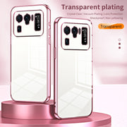 For Xiaomi Mi 11 Ultra Transparent Plating Fine Hole Phone Case(Gold)