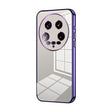 For Xiaomi 14 Ultra Transparent Plating Fine Hole Phone Case(Purple) - 14 Ultra Cases by PMC TechLife | Online Shopping South Africa | PMC TechLife | Buy Now Pay Later Mobicred