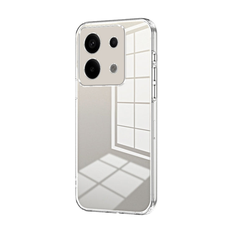 For Xiaomi Redmi Note 13 Pro 5G Transparent Plating Fine Hole Phone Case(Transparent)