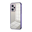 For Xiaomi Redmi Note 12 Pro 5G Transparent Plating Fine Hole Phone Case(Purple) - Xiaomi Cases by PMC TechLife | Online Shopping South Africa | PMC TechLife | Buy Now Pay Later Mobicred
