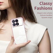 For Xiaomi Redmi K70 Ultra Transparent Plating Fine Hole Phone Case(Blue)