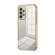 For Samsung Galaxy A13 4G Transparent Plating Fine Hole Phone Case(Gold) - Galaxy Phone Cases by PMC TechLife | Online Shopping South Africa | PMC TechLife