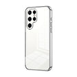 For Samsung Galaxy S22 Ultra 5G Transparent Plating Fine Hole Phone Case(Silver) - Galaxy S22 Ultra 5G Cases by PMC TechLife | Online Shopping South Africa | PMC TechLife | Buy Now Pay Later Mobicred