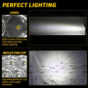 12-30V 12W 6000K 2.5 inch Car LED Engineering Auxiliary Light(White Light)