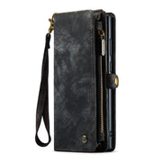 For Samsung Galaxy S24 Ultra 5G CaseMe 008 Detachable Multifunctional Leather Phone Case(Black)