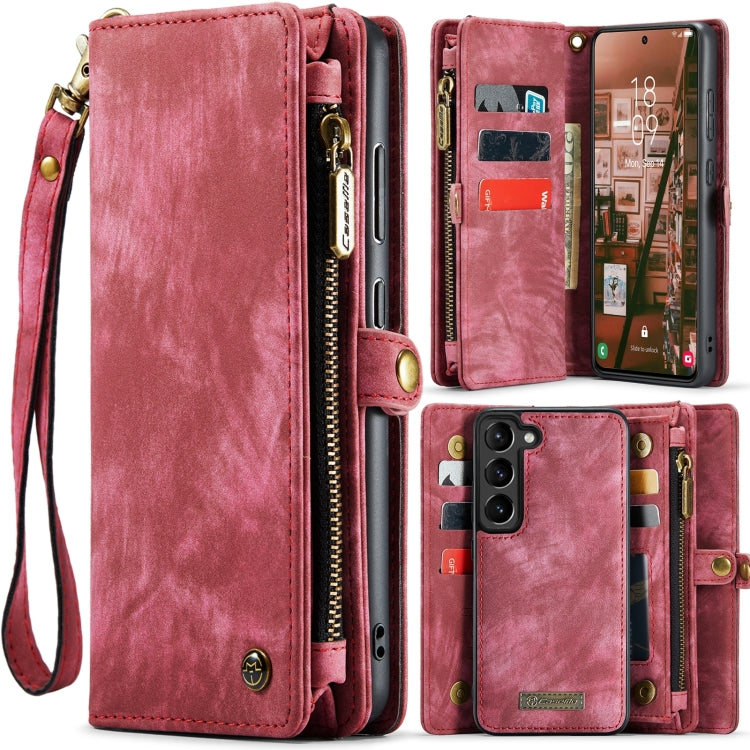 For Samsung Galaxy S24+ 5G CaseMe 008 Detachable Multifunctional Leather Phone Case(Red)