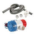 12V-1100GPH Boat / RV Bilge Sump Water Pump with Grey Drain Pipe - Marine Accessories & Parts by PMC TechLife | Online Shopping South Africa | PMC TechLife | Buy Now Pay Later Mobicred