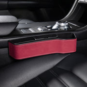Car Multi-functional Console Box Cup Holder Seat Gap Side Storage Box, Frizzled Feather Style, Color:Red(Front Passenger Seat)