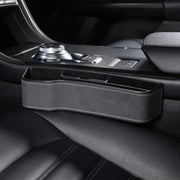 Car Multi-functional Console Box Cup Holder Seat Gap Side Storage Box, Frizzled Feather Style, Color:Grey(Main Driver Seat)