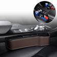 Car Multi-functional Console Box Cup Holder Seat Gap Side Storage Box, Leather Style, Color:Brown(Front Passenger Seat) - Stowing Tidying by PMC TechLife | Online Shopping South Africa | PMC TechLife | Buy Now Pay Later Mobicred