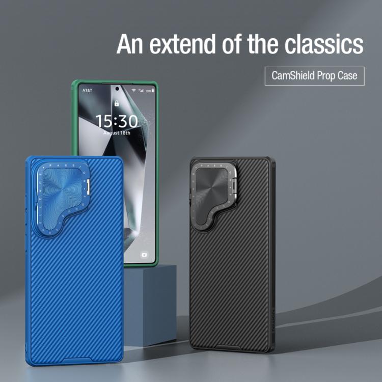 For Samsung Galaxy S25 Ultra 5G NILLKIN CamShield Prop PC Phone Case(Blue)