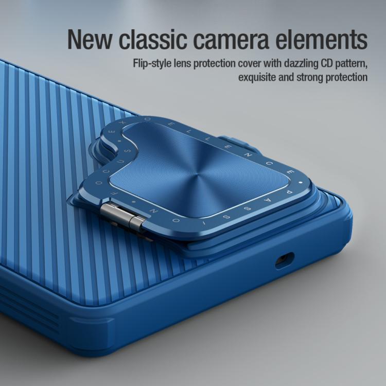 For Samsung Galaxy S25 Ultra 5G NILLKIN CamShield Prop PC Phone Case(Blue)