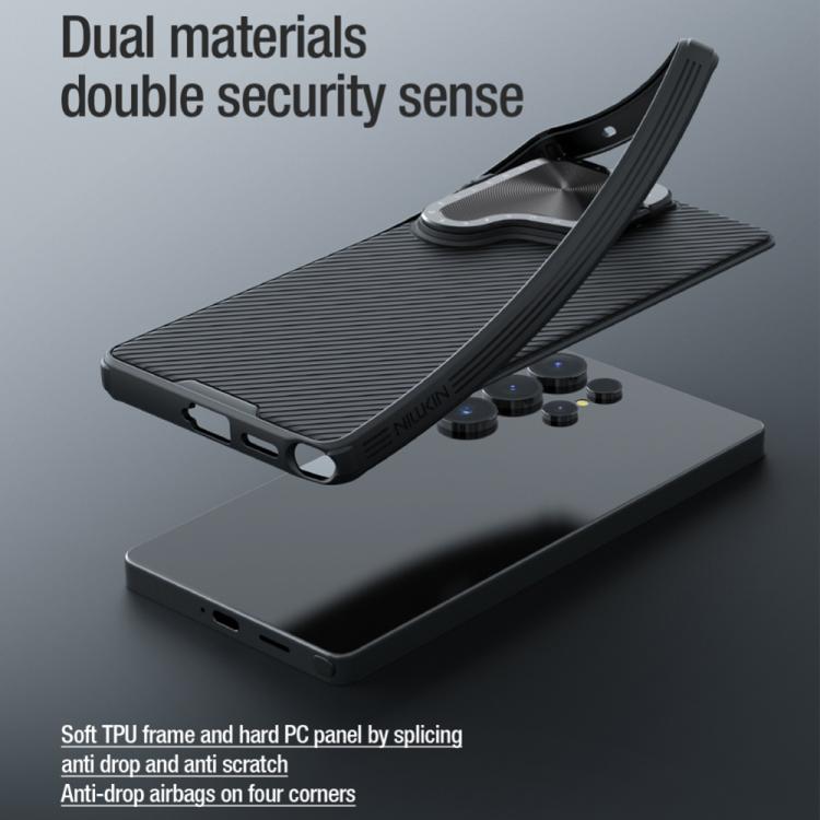 For Samsung Galaxy S25 Ultra 5G NILLKIN CamShield Prop PC Phone Case(Blue)