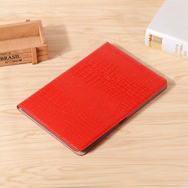 For Samsung Galaxy Tab S9 FE Crocodile Texture Leather Tablet Case(Red)