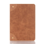 For Samsung Galaxy Tab S9 FE Retro Book Leather Tablet Case(Light Brown)