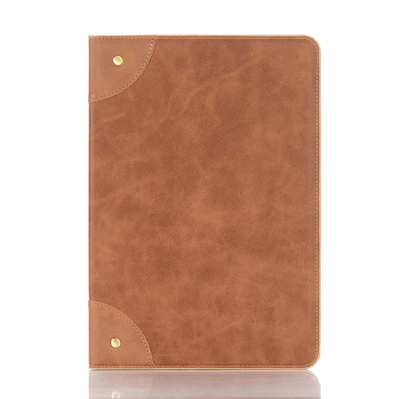 For Samsung Galaxy Tab S9 FE Retro Book Leather Tablet Case(Light Brown)