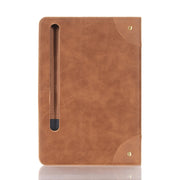 For Samsung Galaxy Tab S9 FE Retro Book Leather Tablet Case(Light Brown)