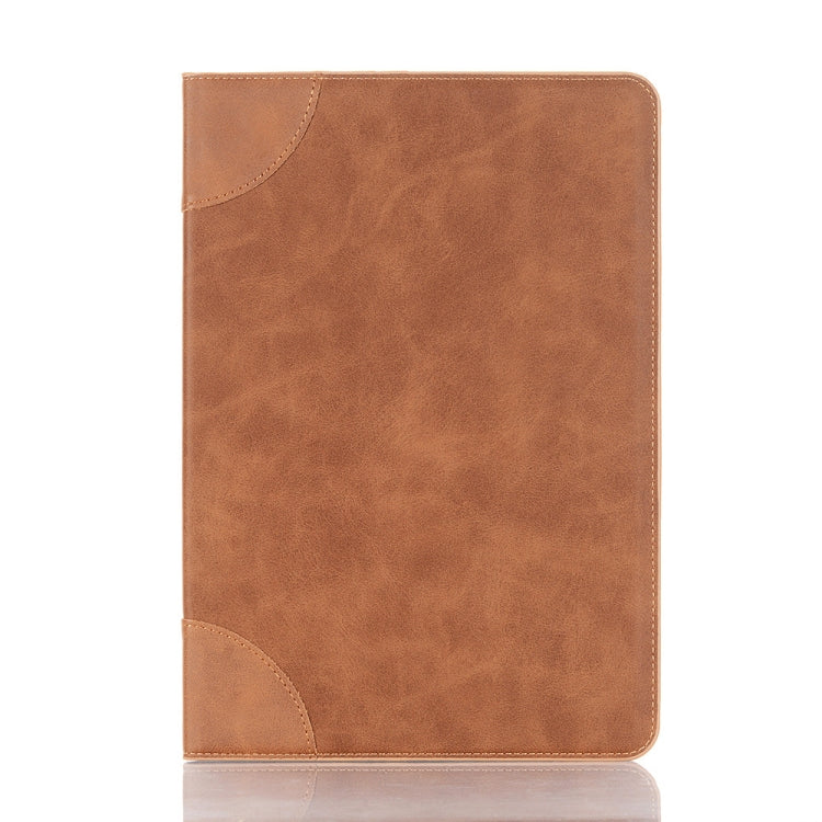 For Samsung Galaxy Tab S9 Retro Book Leather Tablet Case(Light Brown)