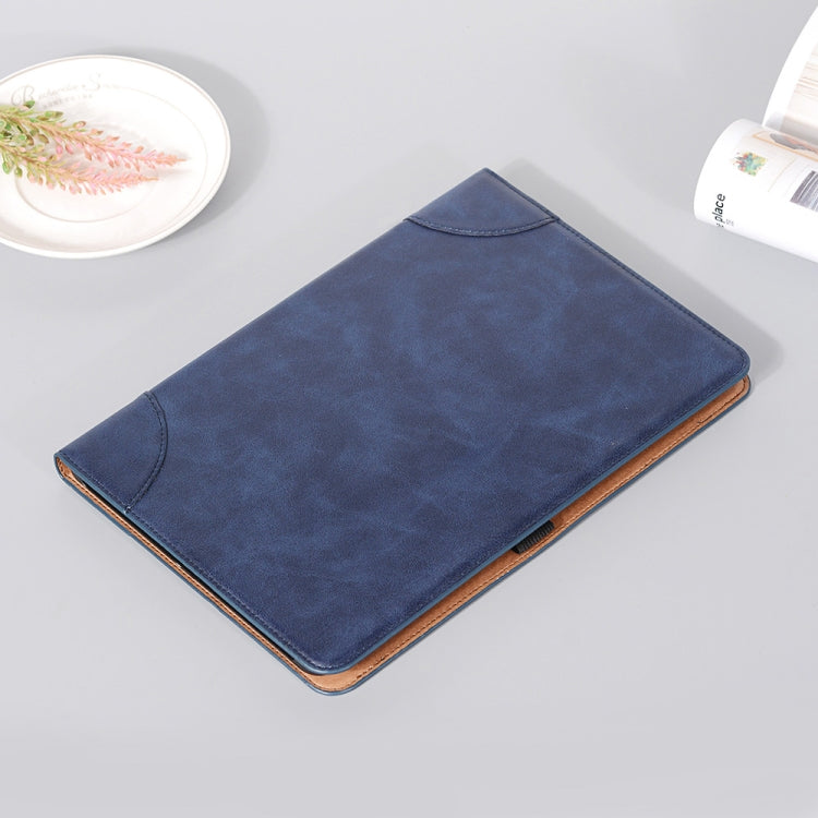 For Samsung Galaxy Tab S9 Retro Book Leather Tablet Case(Dark Blue)