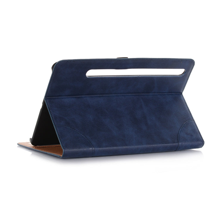 For Samsung Galaxy Tab S9 Retro Book Leather Tablet Case(Dark Blue)