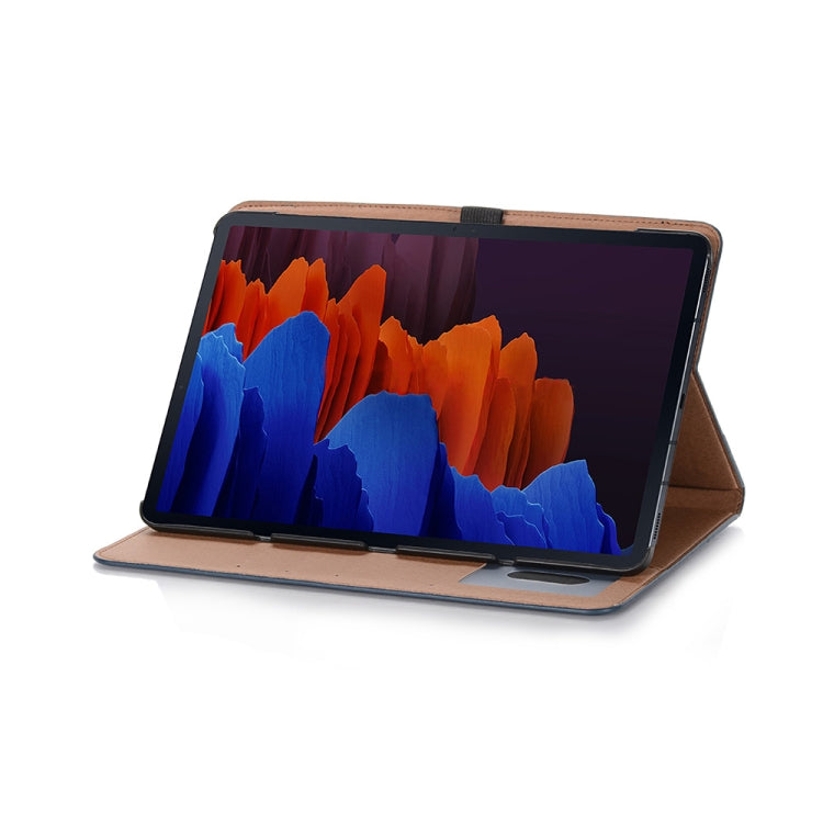 For Samsung Galaxy Tab S9 Retro Book Leather Tablet Case(Dark Blue)