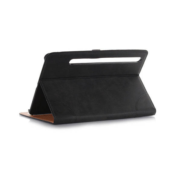 For Samsung Galaxy Tab S9 Retro Book Leather Tablet Case(Black)