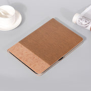 For Samsung Galaxy Tab S9 FE Cross Texture Stitching Leather Tablet Case(Light Brown)