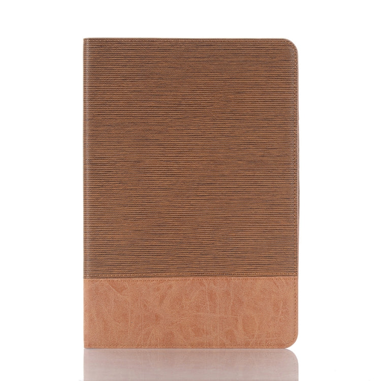 For Samsung Galaxy Tab S9 FE Cross Texture Stitching Leather Tablet Case(Light Brown)